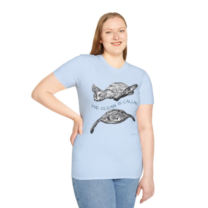 Sea Turtle 'The Ocean Is Calling' T-Shirt