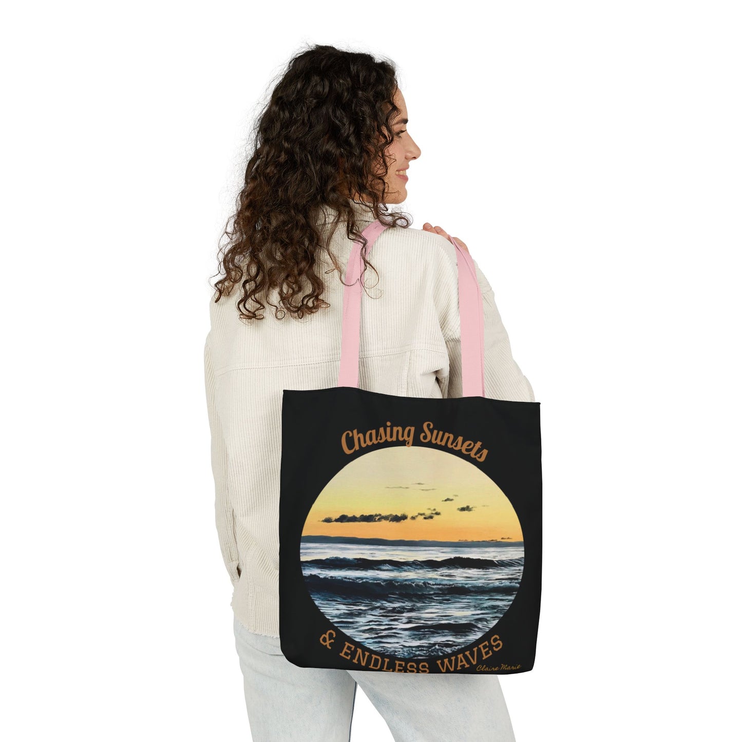 Canvas Tote — "Chasing Sunsets & Endless Waves" — Limited Edition