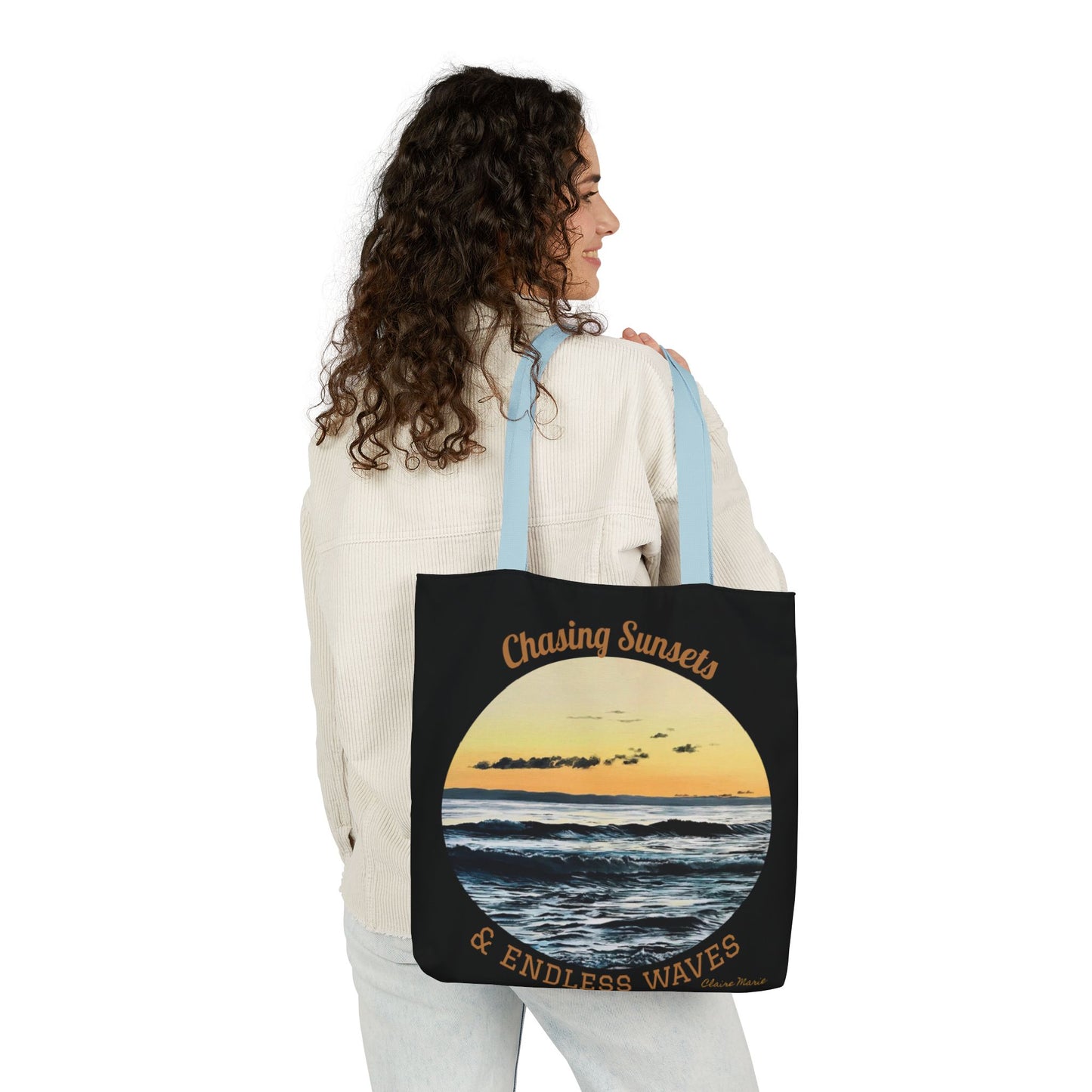 Canvas Tote — "Chasing Sunsets & Endless Waves" — Limited Edition