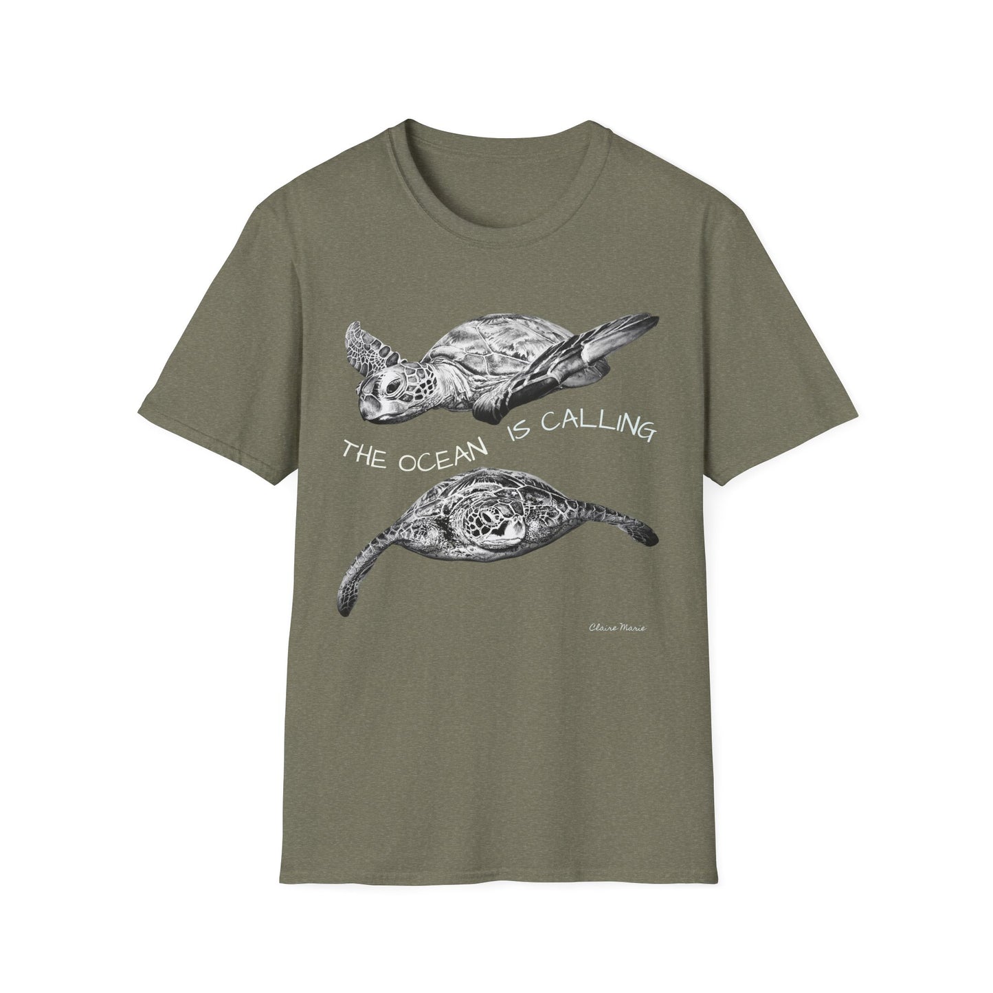 Sea Turtle 'The Ocean Is Calling' T-Shirt