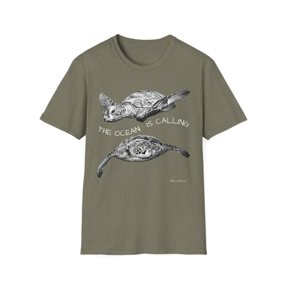 Sea Turtle 'The Ocean Is Calling' T-Shirt