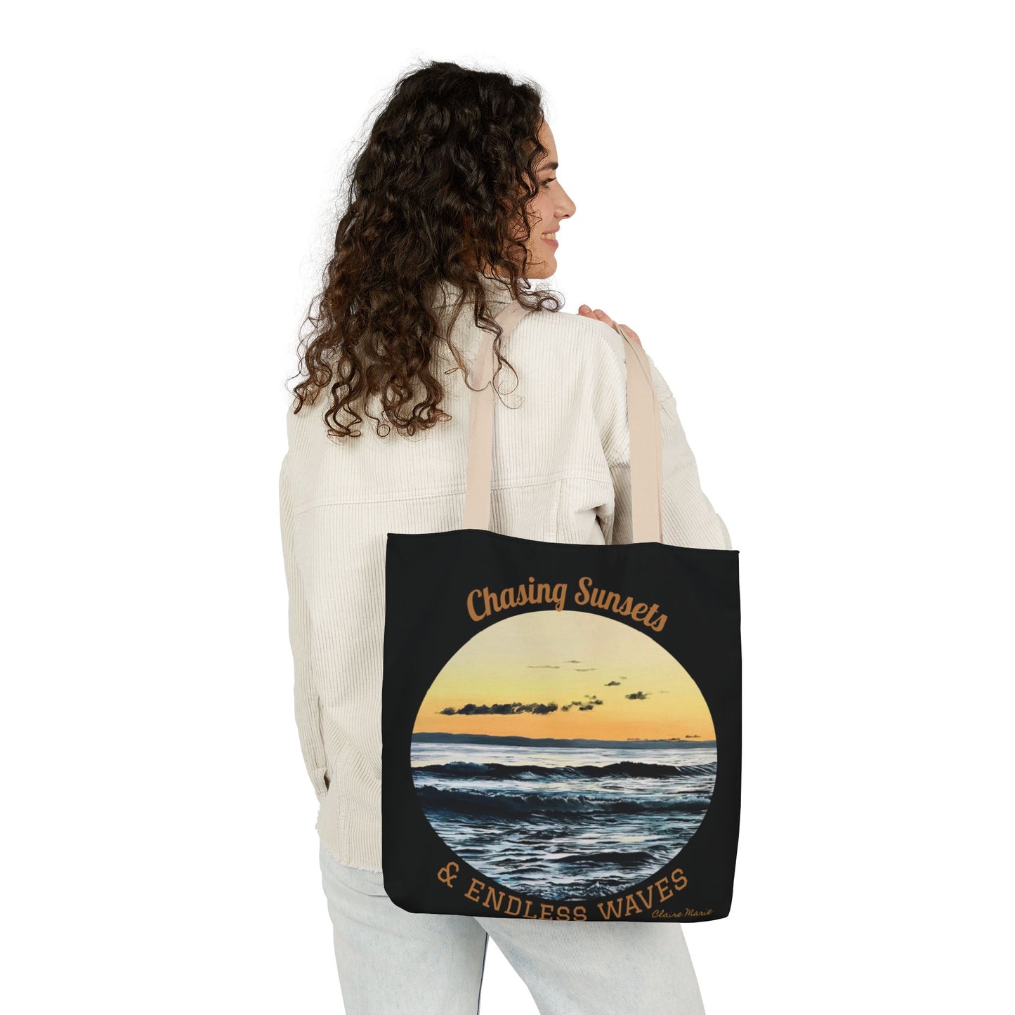 Canvas Tote — "Chasing Sunsets & Endless Waves" — Limited Edition