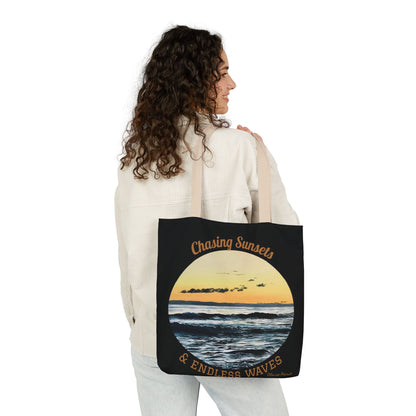 Canvas Tote — "Chasing Sunsets & Endless Waves" — Limited Edition