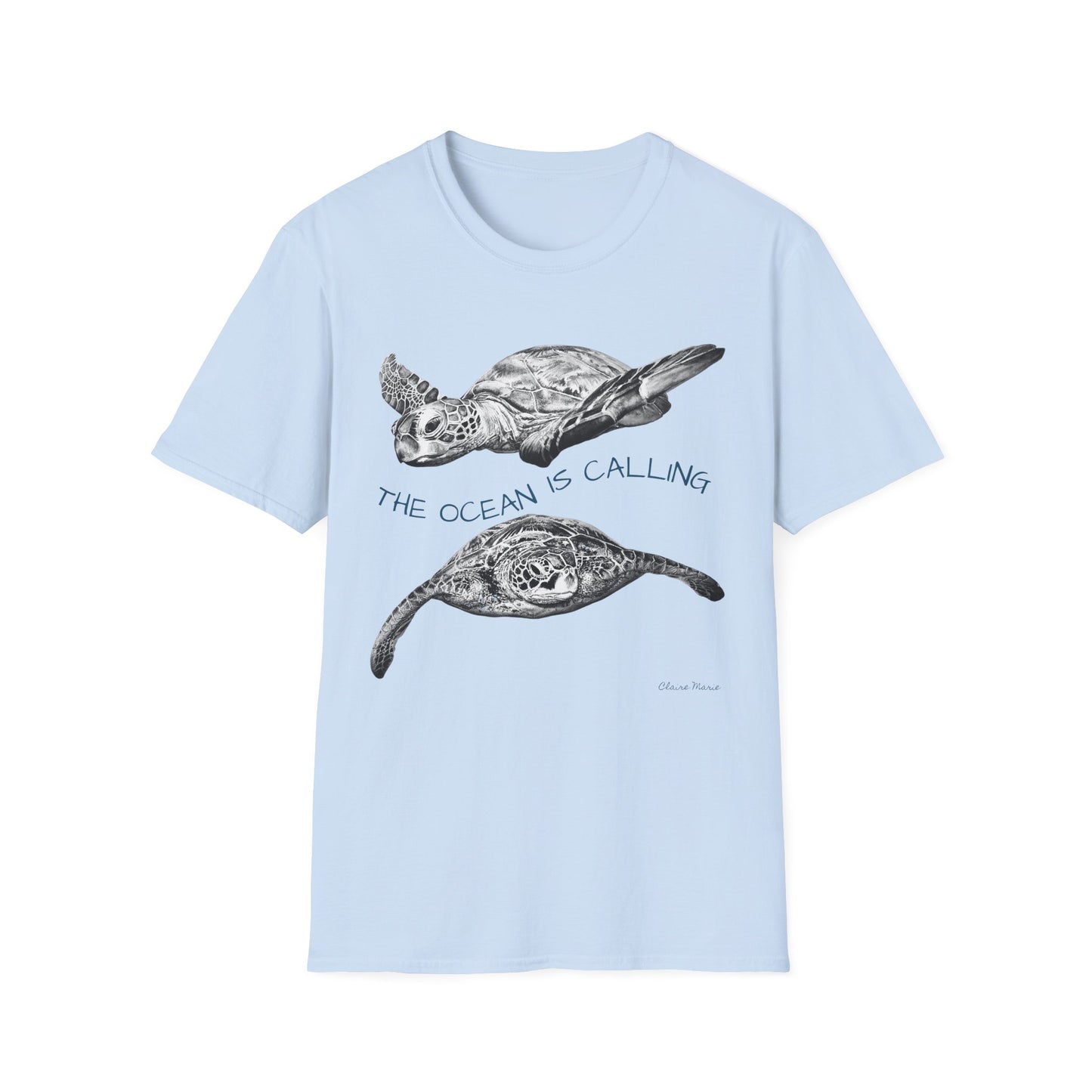 Sea Turtle 'The Ocean Is Calling' T-Shirt