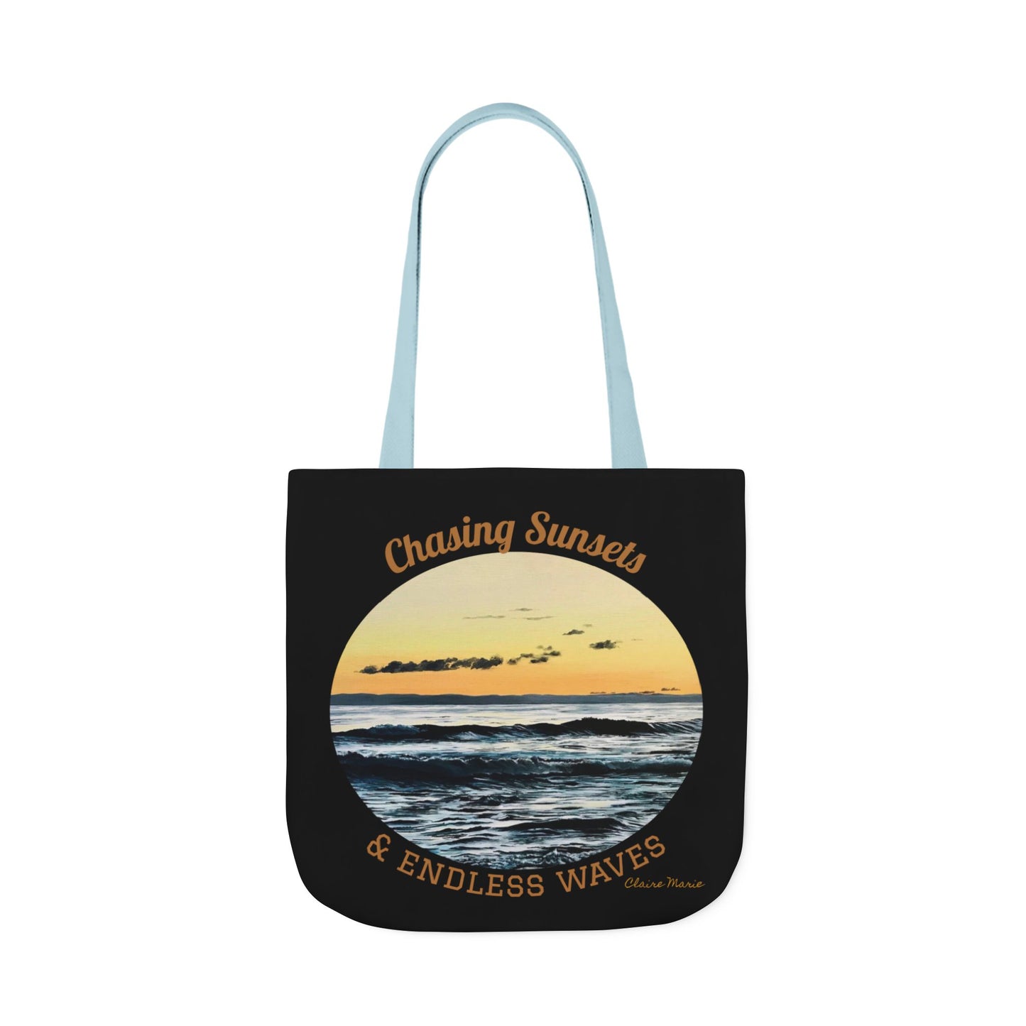 Canvas Tote — "Chasing Sunsets & Endless Waves" — Limited Edition