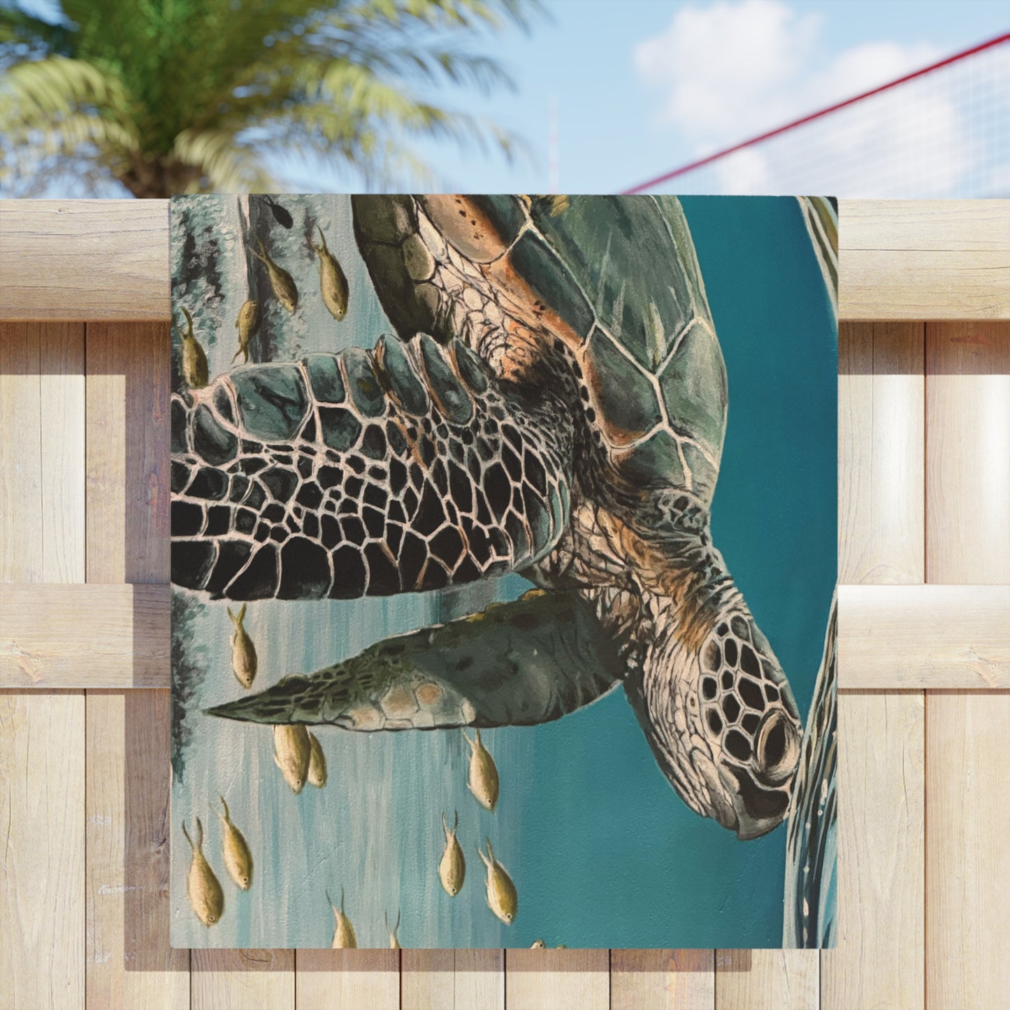 ‘Chunk the Sea Turtle’ Beach Towel