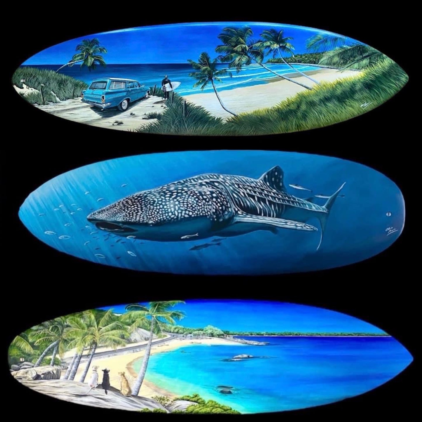 Custom Hand-Painted Surfboard Number 96 of 100