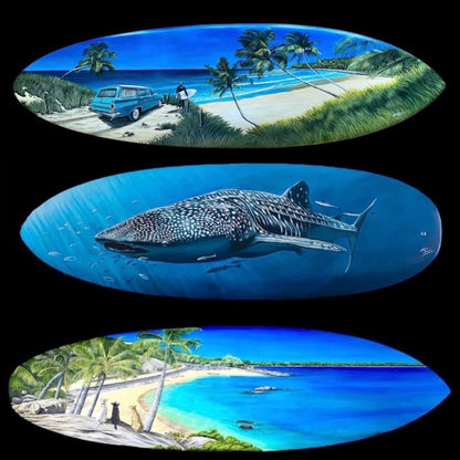 Custom Hand-Painted Surfboard Number 96 of 100