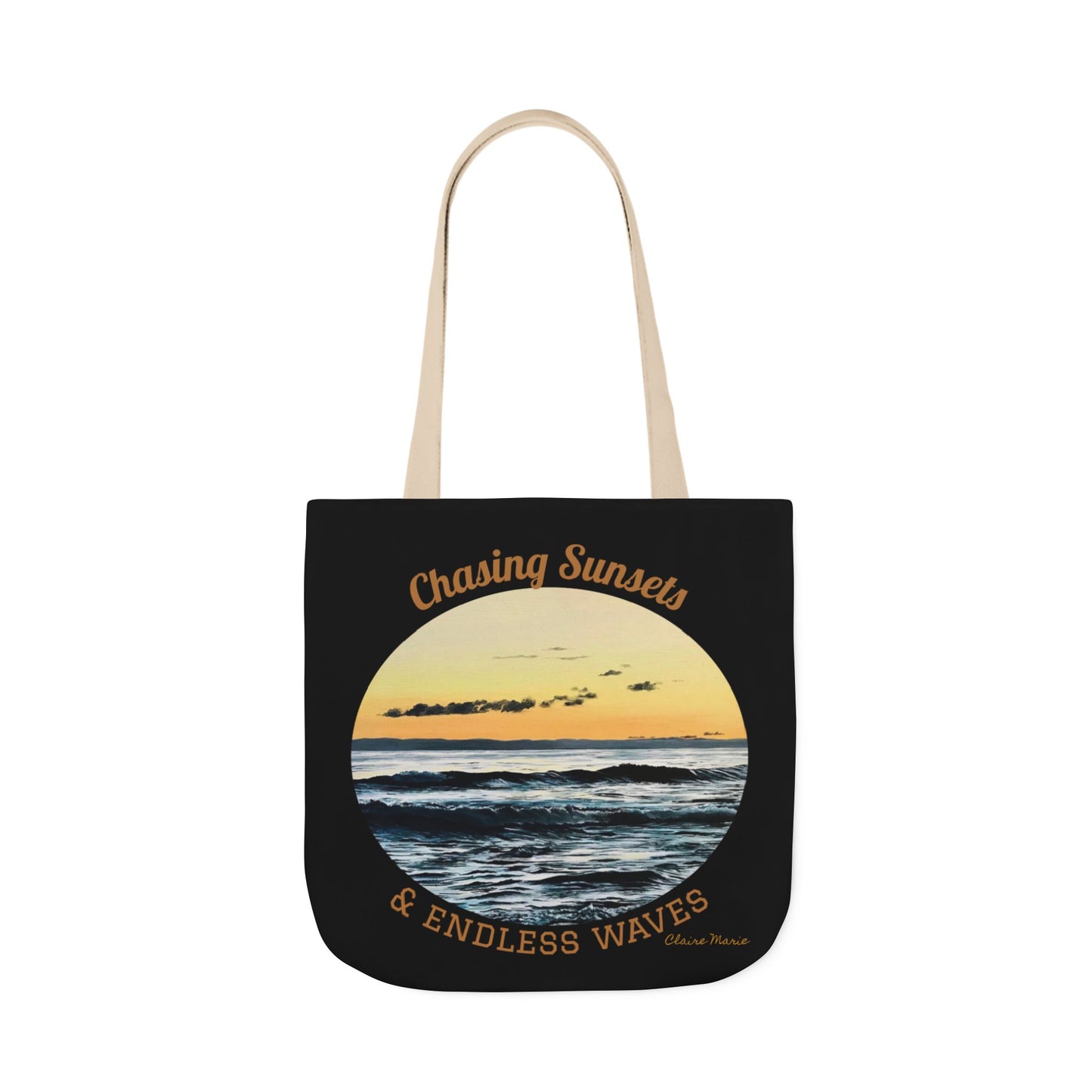 Canvas Tote — "Chasing Sunsets & Endless Waves" — Limited Edition