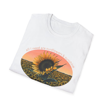 Sunflower Sunset Tee — 'Aurora' T-Shirt