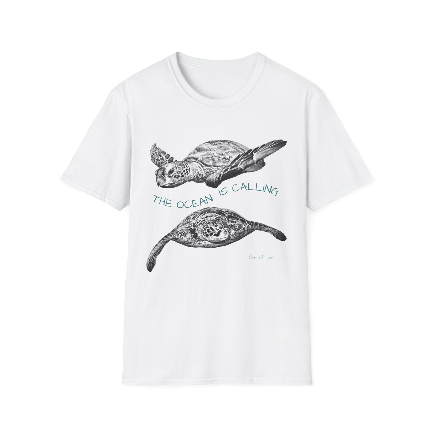 Sea Turtle 'The Ocean Is Calling' T-Shirt