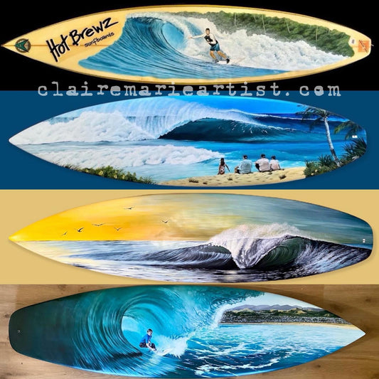 Custom Hand-Painted Surfboard Number 99 of 100