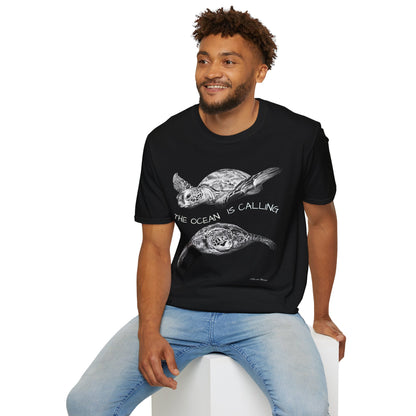 Sea Turtle 'The Ocean Is Calling' T-Shirt