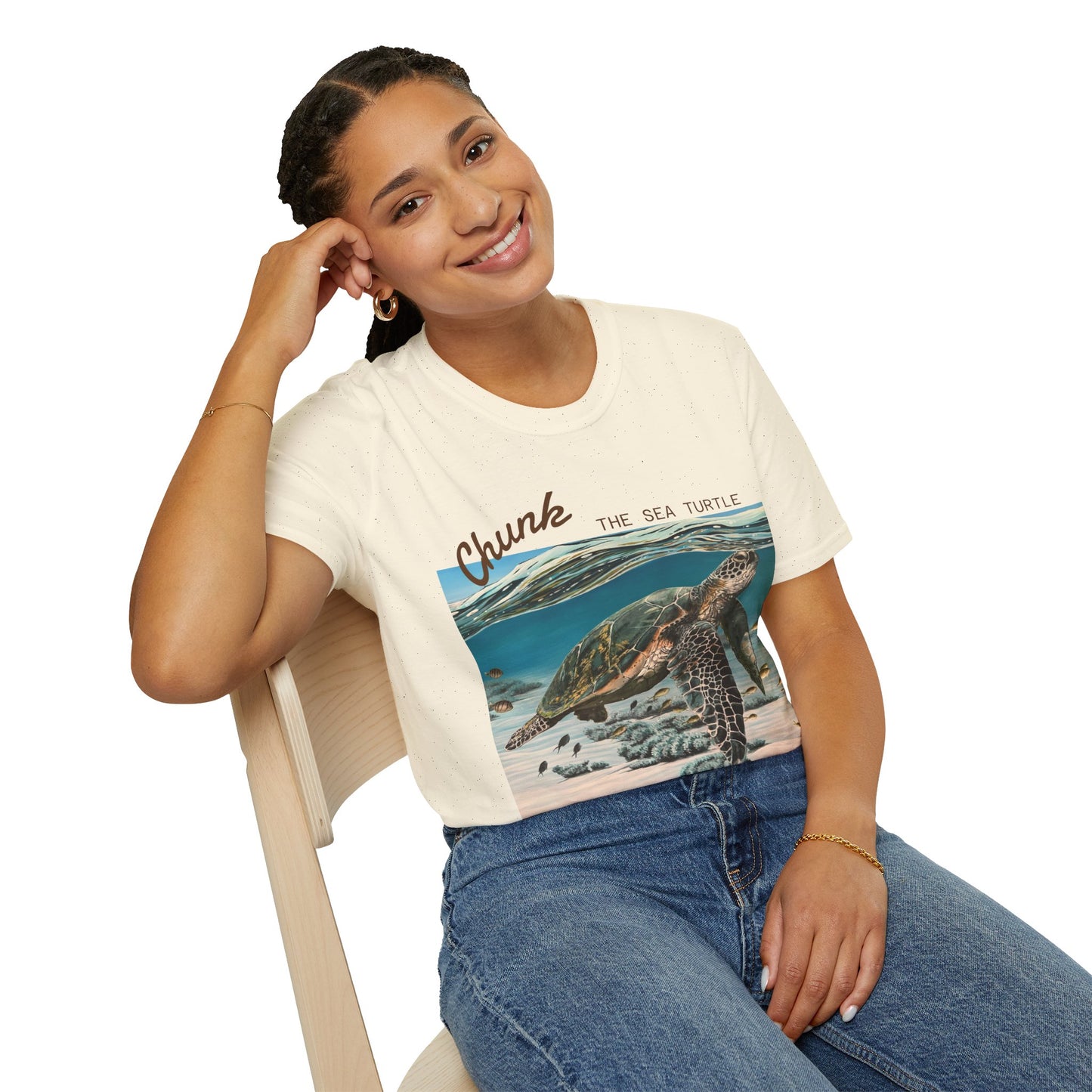 Sea Turtle T-Shirt - 'Chunk the Sea Turtle' Design