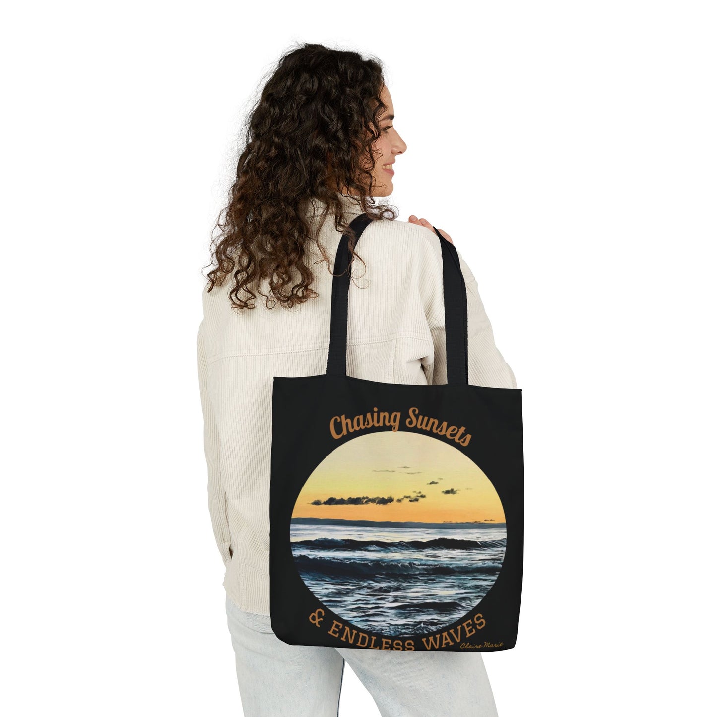 Canvas Tote — "Chasing Sunsets & Endless Waves" — Limited Edition