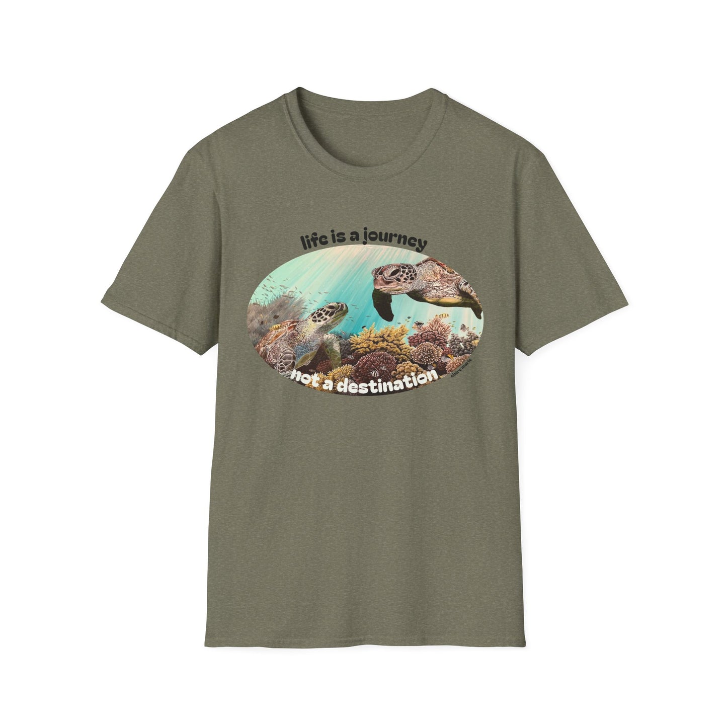 'Life is a Journey' Underwater Garden T-Shirt