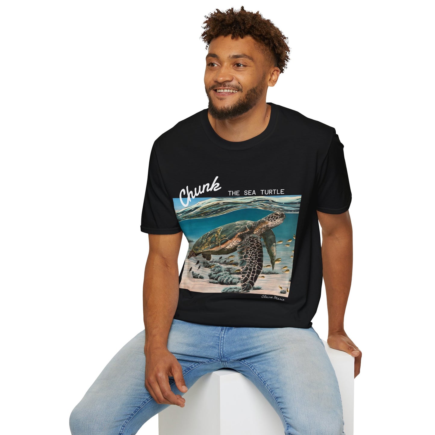 Sea Turtle T-Shirt - 'Chunk the Sea Turtle' Design