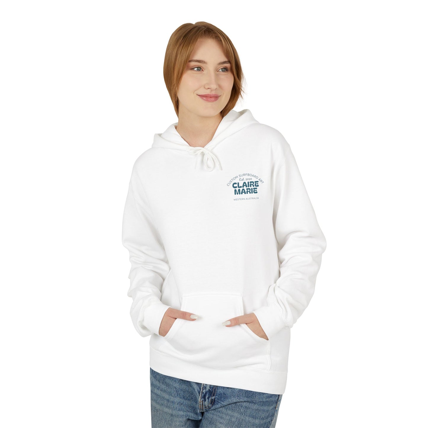 Claire Marie Surfboard Art Hoodie