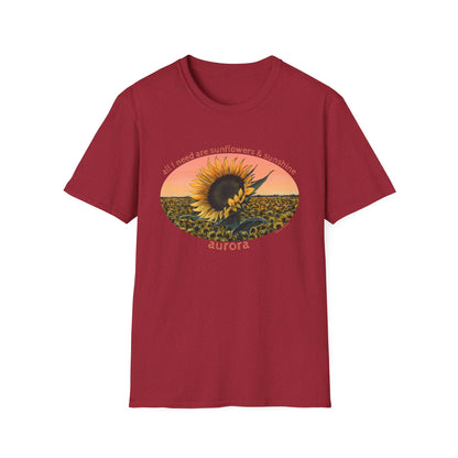 Sunflower Sunset Tee — 'Aurora' T-Shirt