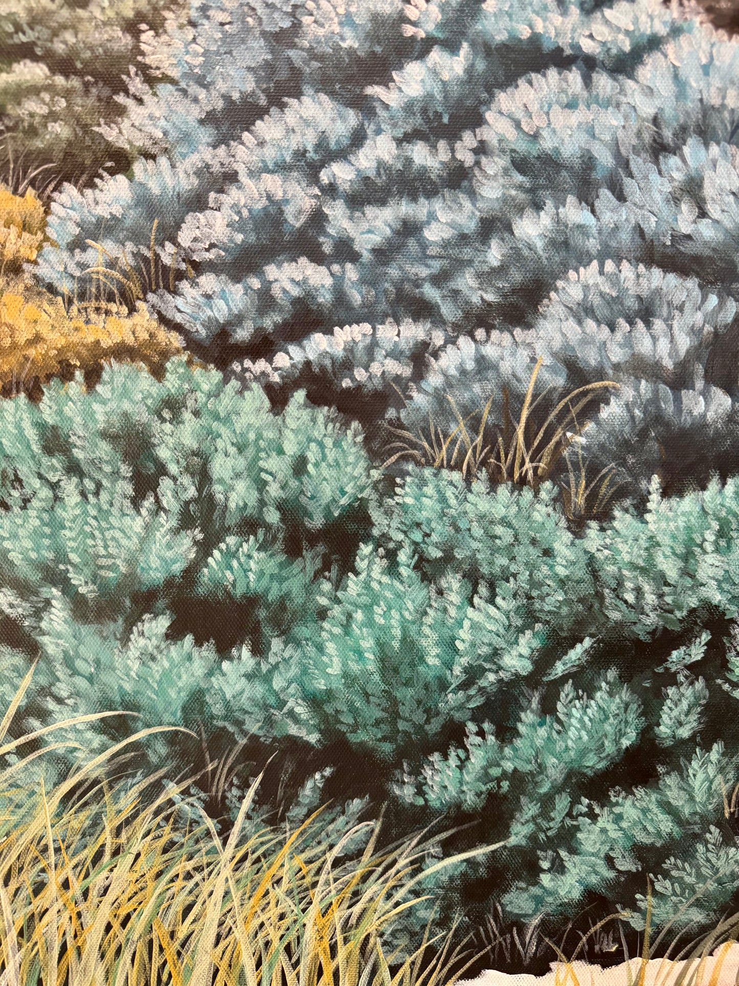 "Little Salmon Bay"  - original acrylic on canvas 122 x 122cm FRAMED