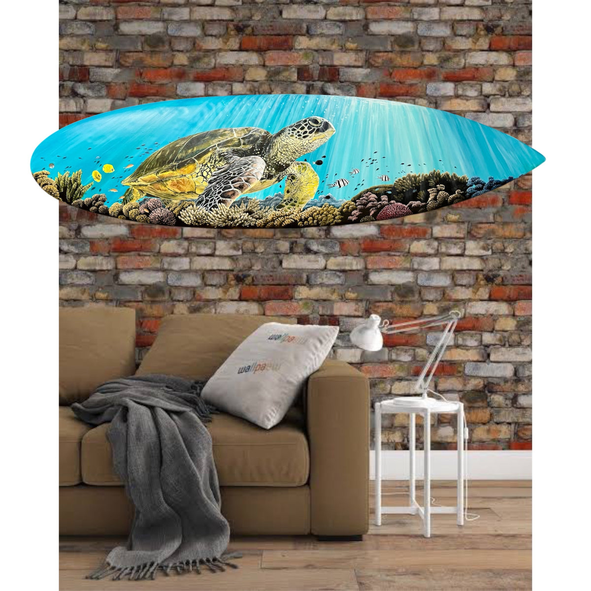 "Beam me up Scotty" Surfboard artwork