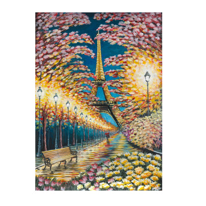 "Spring stroll in Paris" - limited edition A3 fine art print