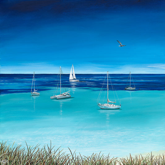 "Tranquility - Longreach Bay No. 1" - limited edition 30 x 30 cm fine art print